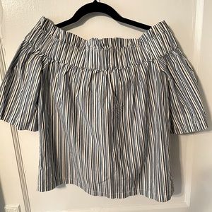 Ganni off the shoulder blouse